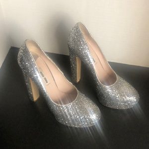 Miu Miu glitter pumps